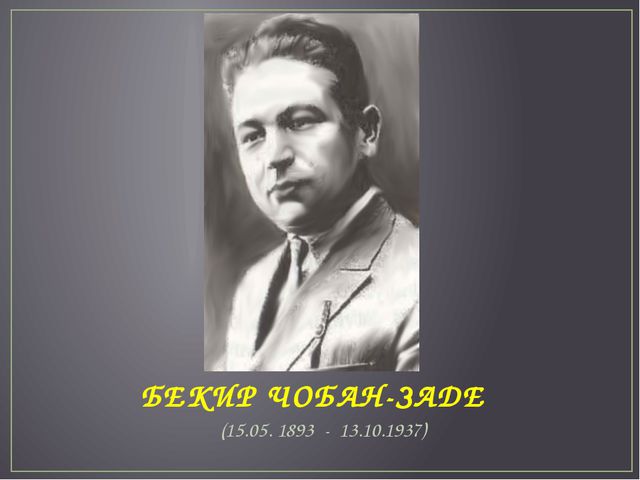 Б. Чобан-заде (1893–1937)